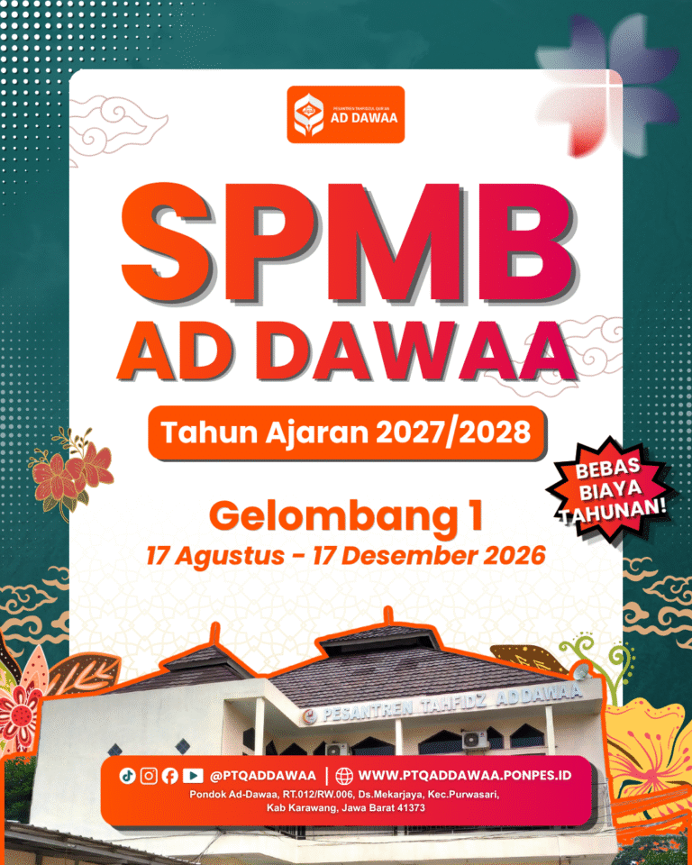 SPMB AD DAWAA TELAH DIBUKA!!